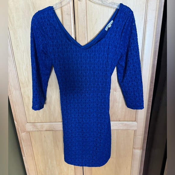 Charlotte Russe Royal Blue 3/4 Sleeve Dress - Picture 1 of 9